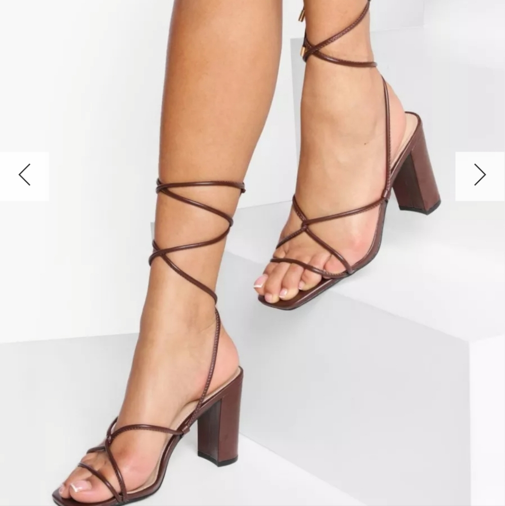 Brown Strappy Sandals